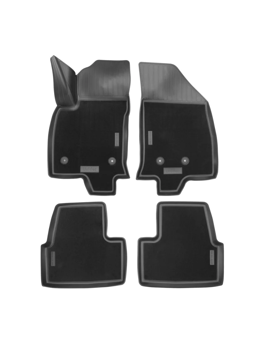 Коврики салонные комбинированные Unidec Chevrolet Volt лифтбэк (2016-2019) (черные)  в Керчи Республика Крым