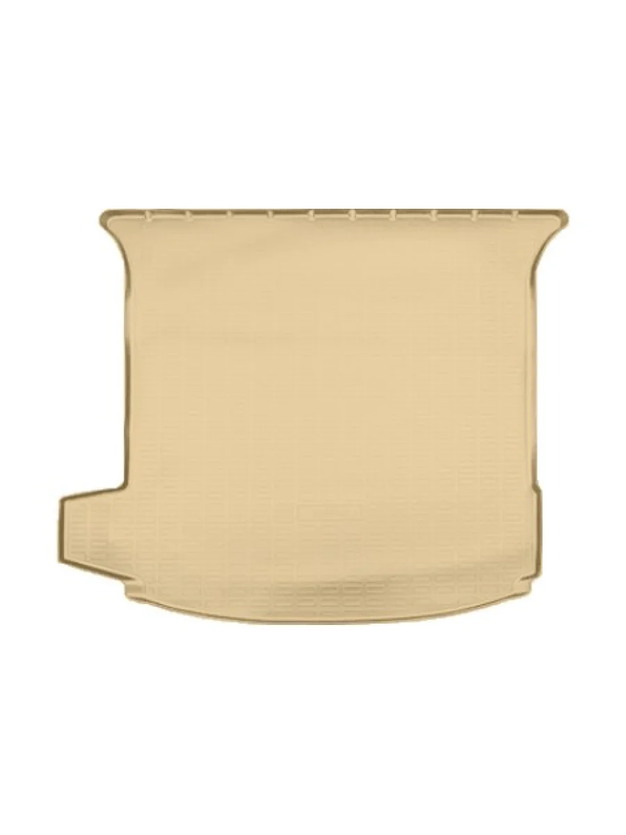 Коврик багажника (полиуретан, сложенный 3 ряд) Norplast Unidec  Isuzu mu-X (2021-2023) TF (бежевый)  в Самаре Самарской области
