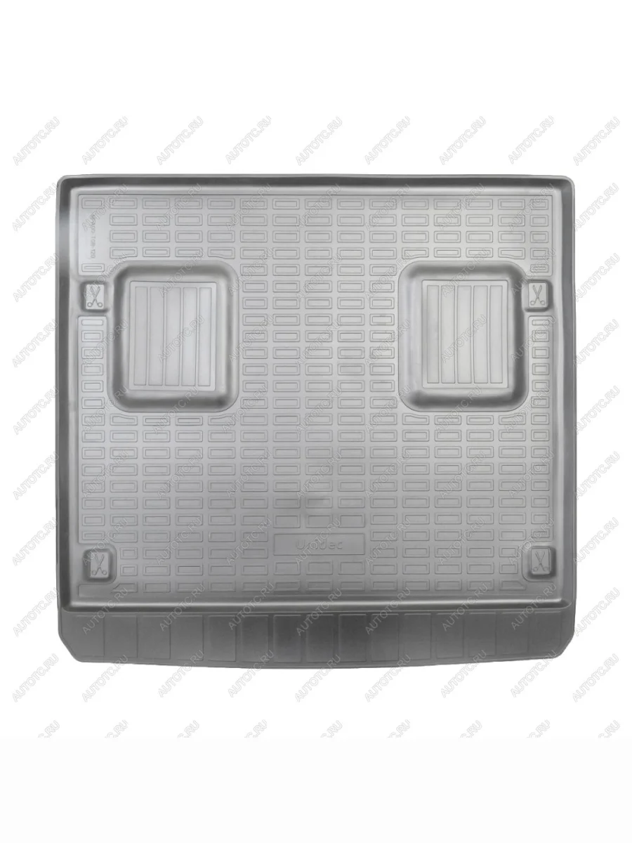 Коврик багажника (полиуретан) Norplast Unidec BAIC BJ40 Plus (2018-2023) (серый)  в Самаре Самарской области