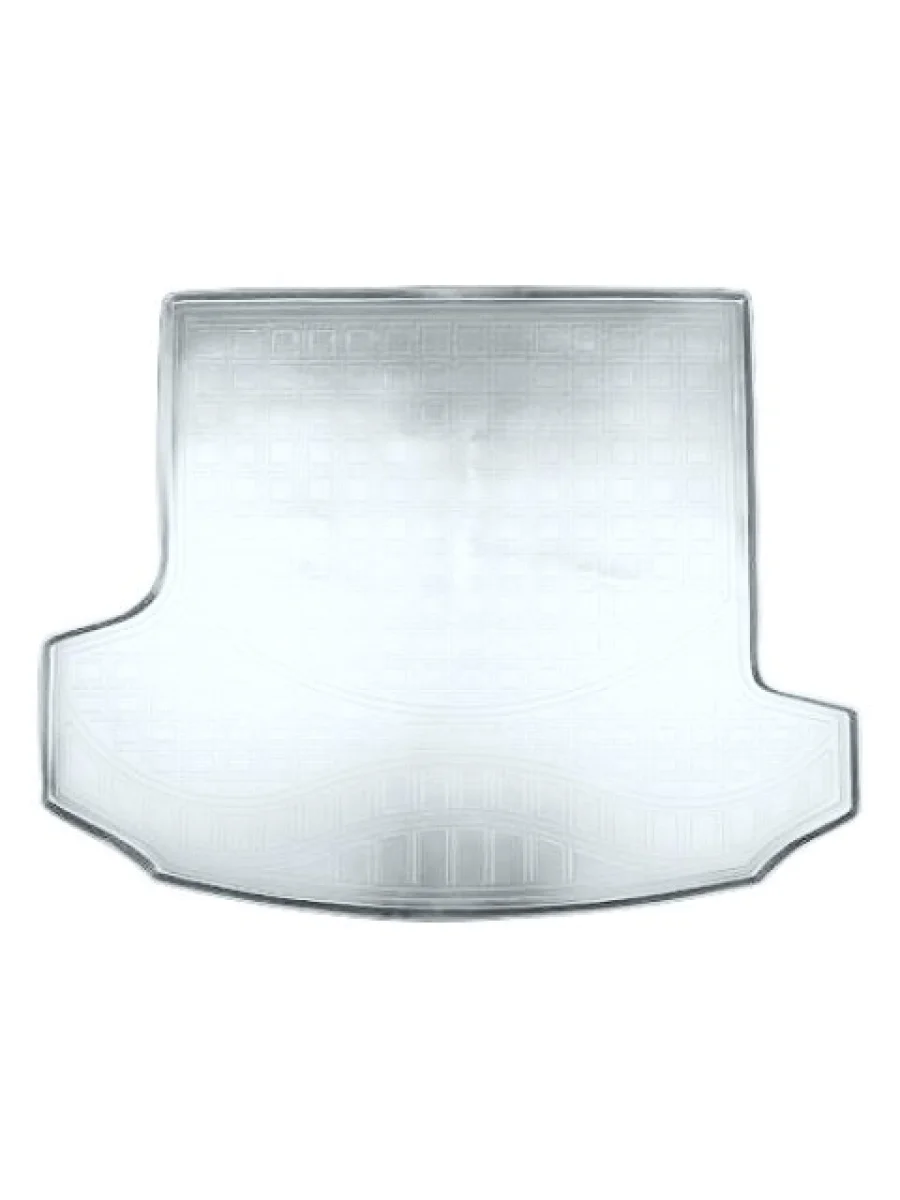 Коврик багажника (полиуретан, 7 мест/сложенный 3 ряд) Norplast Unidec Skoda Kodiaq 1 NS7 дорестайлинг (2017-2021) (серый)  в Керчи Республика Крым