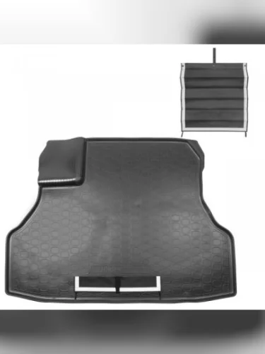 Коврик в багажное отделение с текстильным фартуком Unidec (черный) Evolute i-PRO (2022-2025)