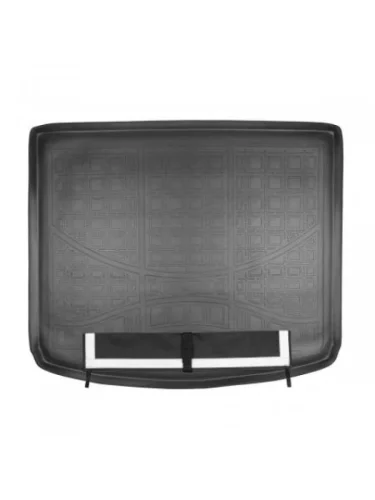 Коврик в багажное отделение с текстильным фартуком Norplast Unidec (черный) Land Rover Freelander L359 дорестайлинг (2006-2010)
