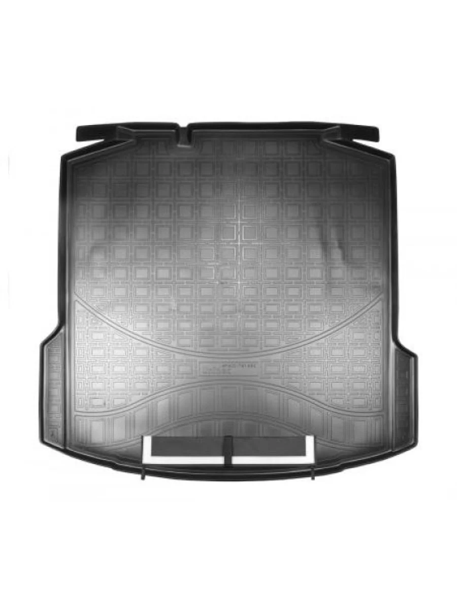 Коврик в багажное отделение с текстильным фартуком Norplast Unidec Skoda Rapid MK2 хэтчбэк 5 дв. рестайлинг (2019-2024) (черный)  в Перми Пермском крае