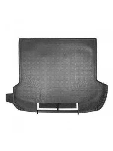 Коврик в багажное отделение с текстильным фартуком Norplast Unidec (черный) Subaru Outback BS/B15 дорестайлинг универсал (2014-2018)