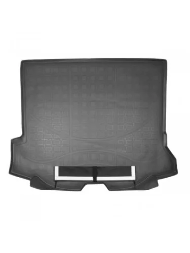Коврик в багажное отделение с текстильным фартуком Norplast Unidec (черный) Volvo V60 (2010-2018)