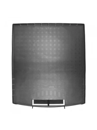 Коврик багажника (полиуретан, сложенный 3 ряд) Norplast Unidec (черный с текстильным фартуком) Volkswagen Teramont 1 CA1 дорестайлинг (2016-2020)