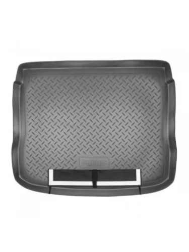 Коврик в багажное отделение с текстильным фартуком Norplast Unidec (черный) Volkswagen Tiguan  NF (2006-2011) дорестайлинг