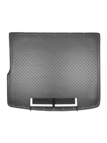 Коврик в багажное отделение с текстильным фартуком (4-х зонный климат контроль) Norplast Unidec (черный) Volkswagen Touareg 2 NF дорестайлинг (2010-2014)