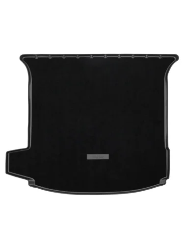 Коврик багажника комбинированный (полиуретан/текстиль, сложенный 3 ряд) Norplast Unidec (черный) Isuzu mu-X TF (2021-2023)