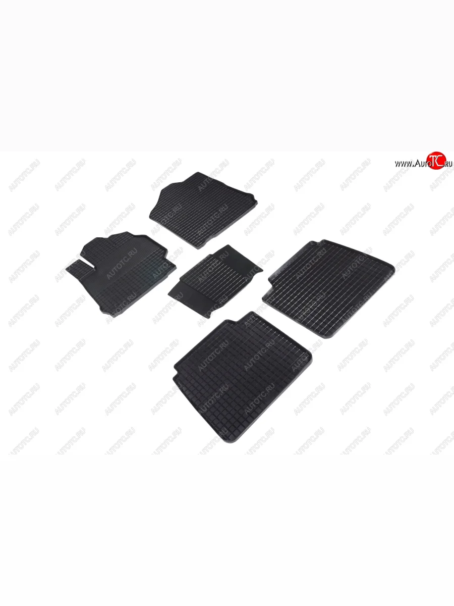 Резиновые коврики Сетка для Toyota Camry VII (правый руль) 2012-2017 Seintex 96853  в Самаре Самарской области