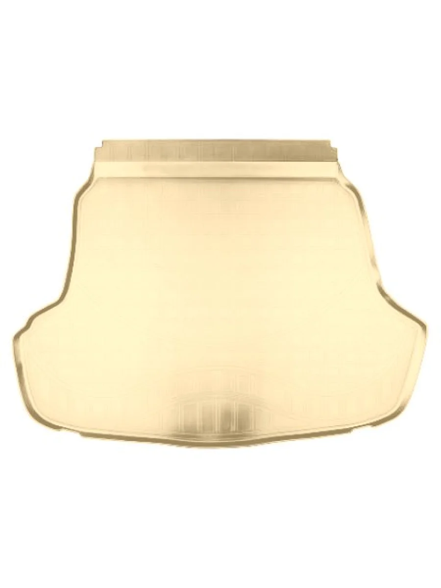 Коврик багажника (полиуретан, без выступа под запаску) Norplast Unidec Hyundai Sonata LF рестайлинг (2017-2019) (бежевый)  в Самаре Самарской области