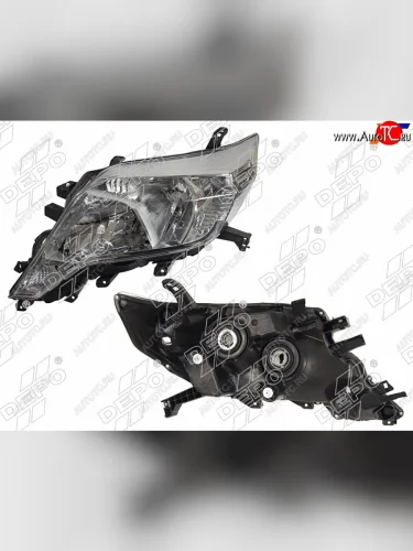 Фара TOYOTA LAND CRUISER PRADO 150 13-17 LH галоген, под корректор (Евросвет)                        DEPO 212-11Y2L-LD-EM