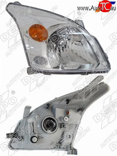 Фара Toyota Land Cruiser Prado (J120) 02-09 (Справа Галоген под электрокорректор) DEPO 212-11D7R-LD-EM