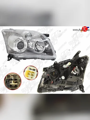 Фара Toyota Avensis (T250) 06-08 (Спереди Справа) DEPO 212-11L1R-LDEM7