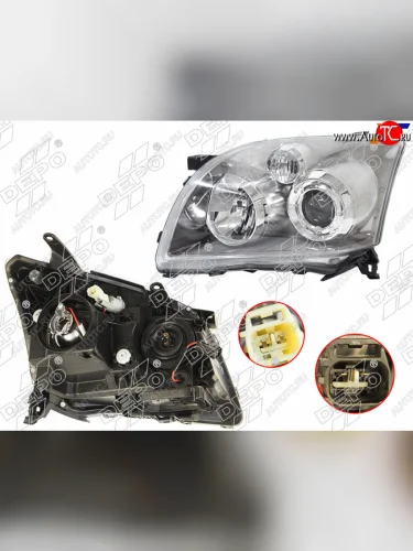 Фара Toyota Avensis (T250) 06-08 (Спереди Слева) DEPO 212-11L1L-LDEM7