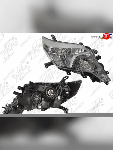 Фара TOYOTA LAND CRUISER PRADO 150 13-17 RH галоген, под корректор (Евросвет)                        DEPO 212-11Y2R-LD-EM