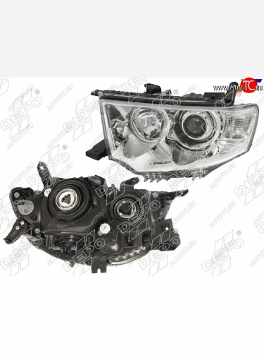 Фара MITSUBISHI PAJERO SPORT 08-17L200 13-16 LH не ксенон                                           DEPO 214-1197L-LD-EM