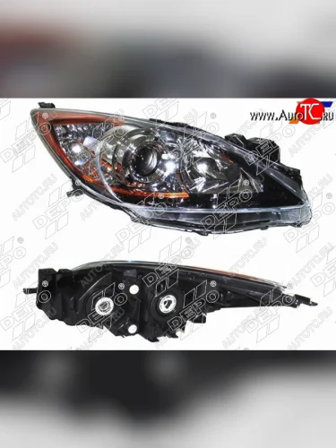 Фара MAZDA 3AXELLA 08-13 RH (Евросвет) DEPO 216-1158R-LDEM2