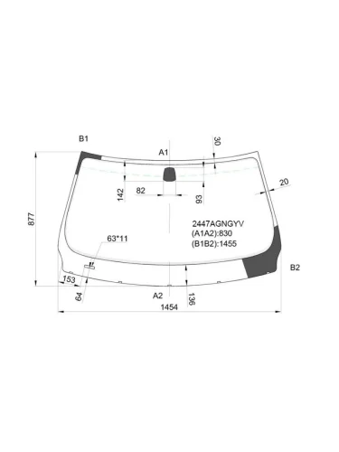 Стекло лобовое BMW 3-Series 05-14 / M3 13-19 FUYAO 2447AGNGYV, 2447agngyv FUYAO 2447AGNGYV