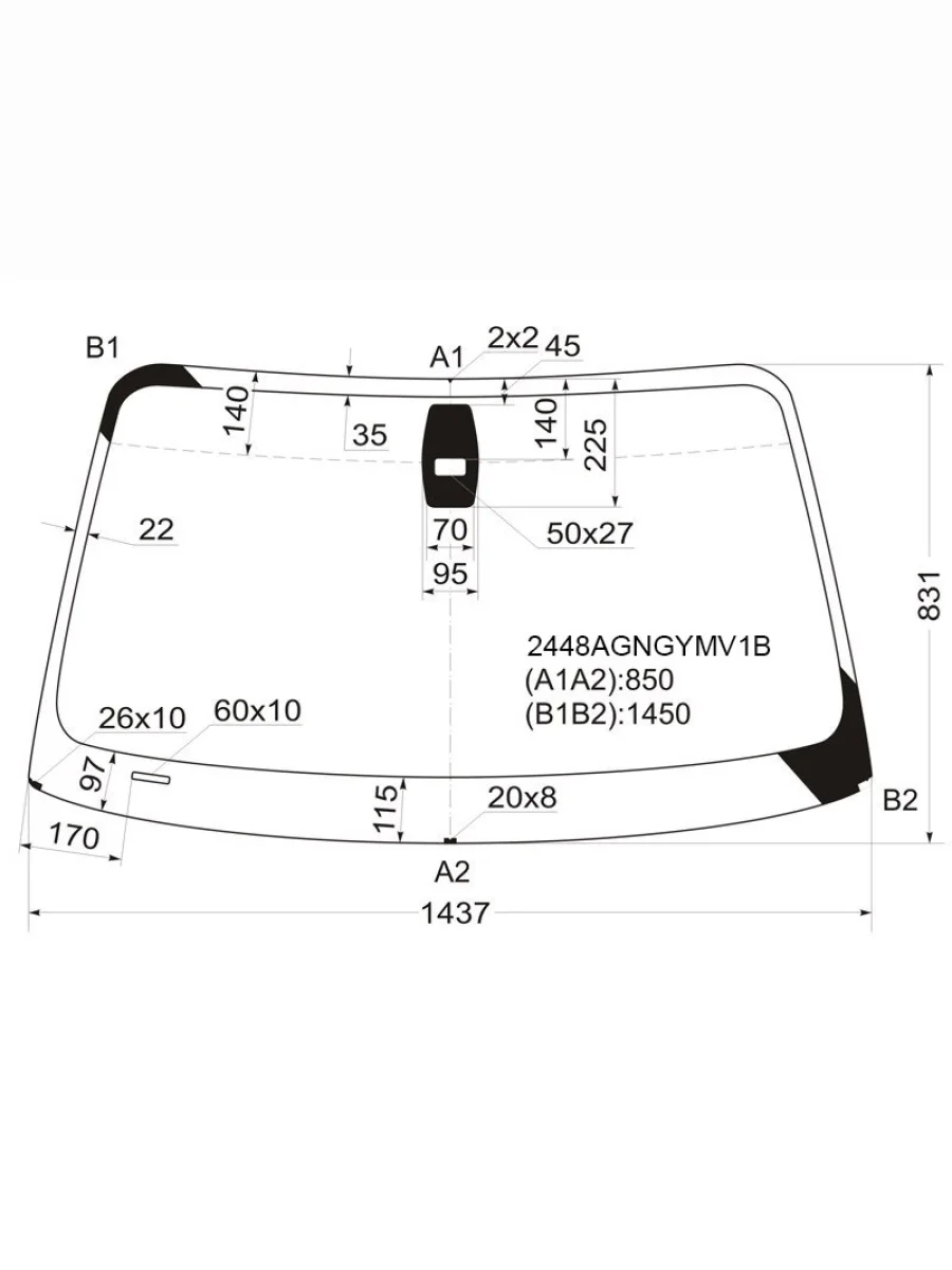 Стекло лобовое (Датчик дождя) BMW 1-Series 04-13 FUYAO 2448AGNGYMV1B  в Воронеже Воронежской области