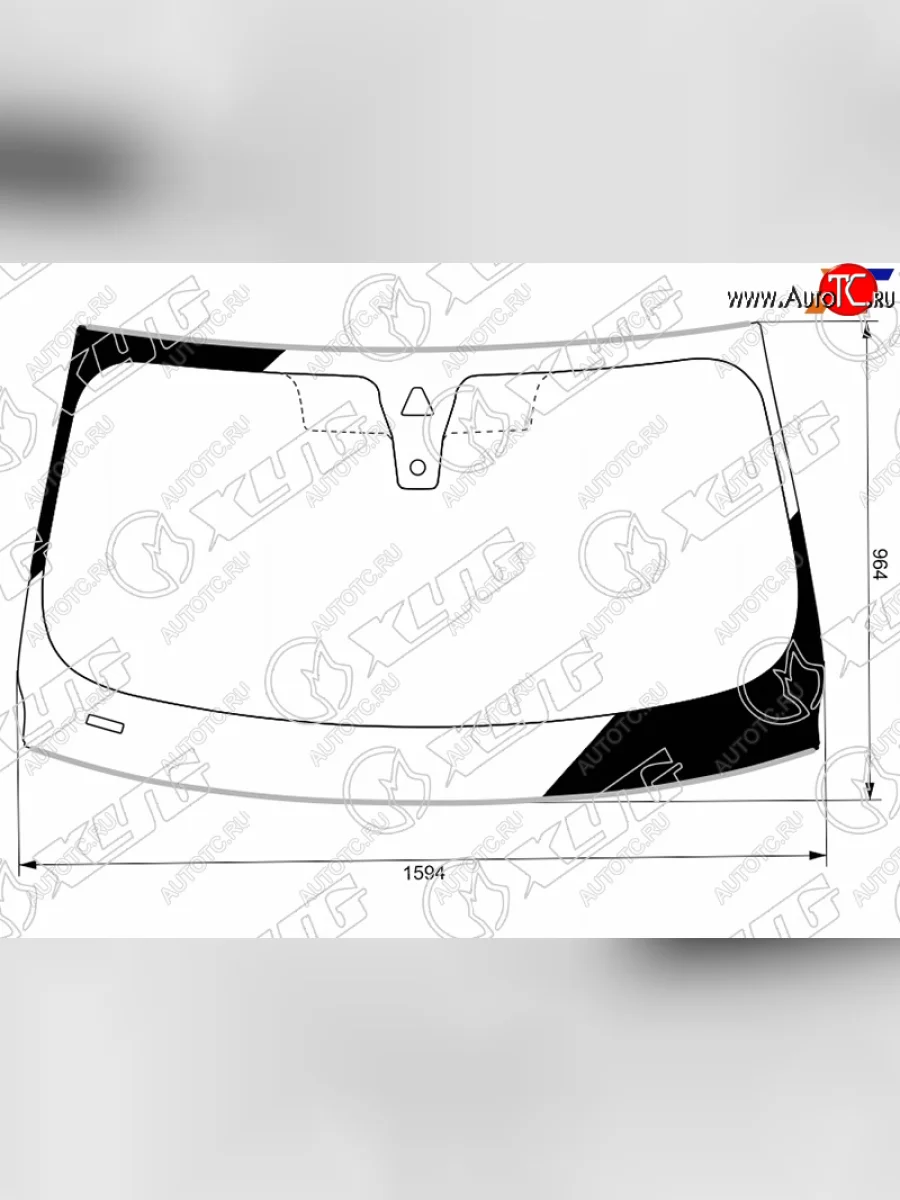Стекло лобовое (камера, датчик дождя, молдинг) XYG BMW X6 G06 (2019-2023) (зеленое)  в Самаре Самарской области