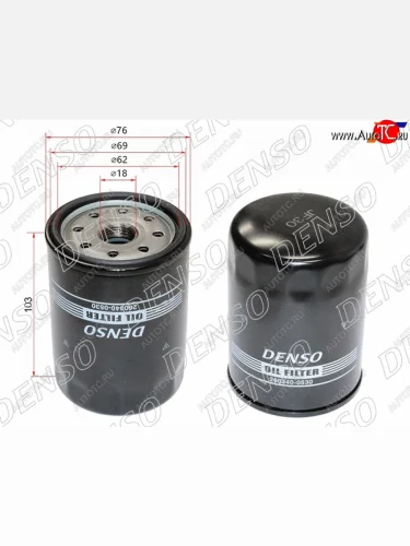 Фильтр масляный TOYOTA #UZFE,1FZFE 92- DENSO 260340-0530