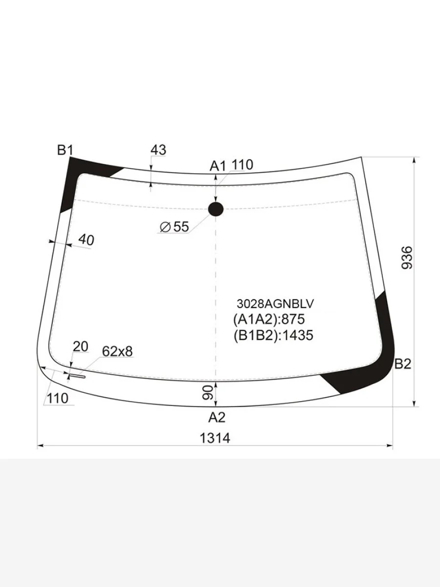 Стекло лобовое с обогревом щеток DAEWOO MATIZ III CREATIVE 09-11CHEVROLET SPARK 10-                 FUYAO 3028AGNBLHV  в Воронеже Воронежской области