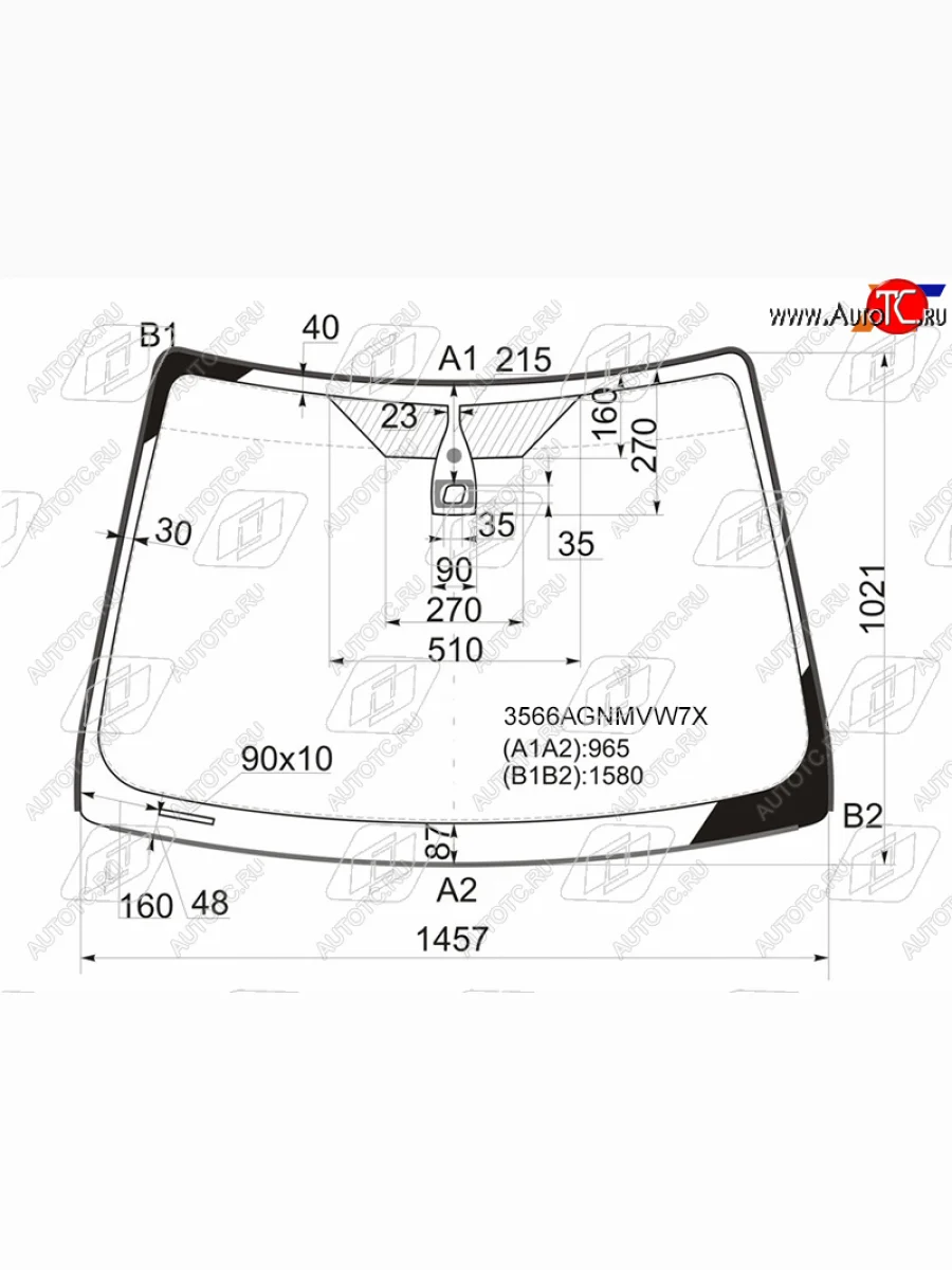Стекло лобовое (датчик дождя, молдинг) (широкий козырек) FUYAO Ford Focus 2 универсал рестайлинг (2007-2011) (зеленое)  в Керчи Республика Крым