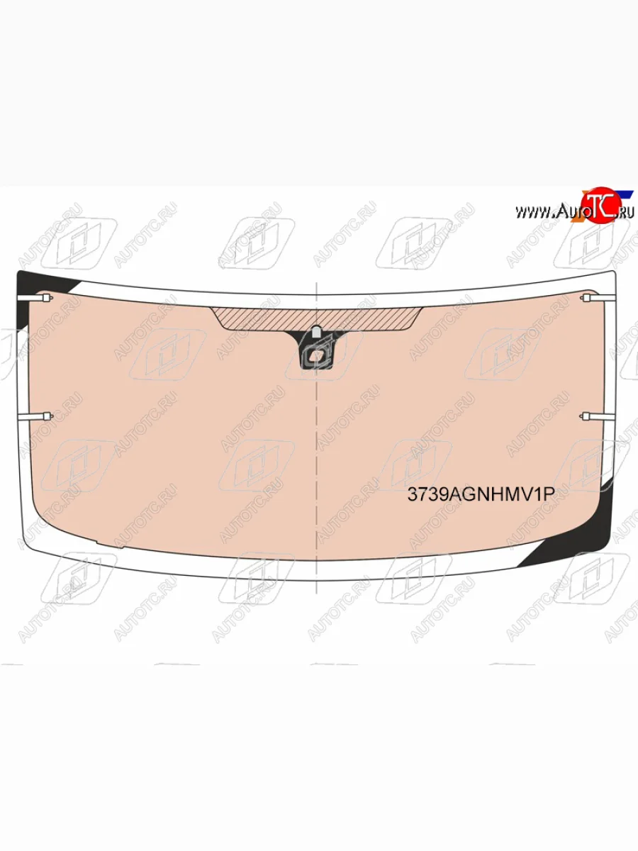 Стекло лобовое (обогрев полный, датчик дождя, молдинг) FUYAO Ford Transit цельнометаллический фургон дорестайлинг (2000-2006) (зеленое)  в Керчи Республика Крым