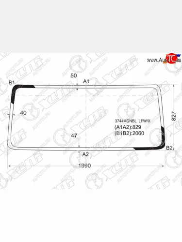 Стекло лобовое Iveco Eurocargo 03- XYG 3744AGNBL LFW/X