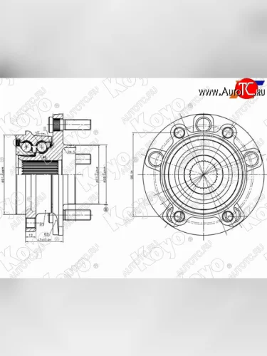 Ступичный узел перед MAZDA 36CX-5 11-                                                              KOYO 3DACF045D9R