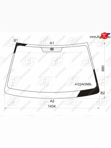 Стекло лобовое Hyundai Elantra 00-09  Avante 00-06                                                  FUYAO 4122AGNBL