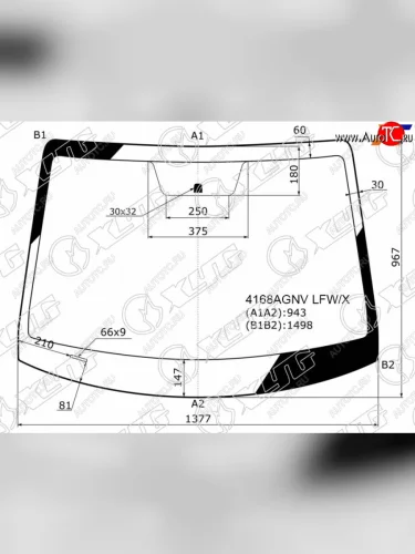 Стекло лобовое Hyundai Solaris 17-22  Accent 17-22  Solaris HS 24- XYG 4168AGNV LFW/X