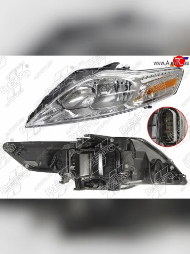 Фара FORD MONDEO 07-14 LH с электрокорректором                                                       DEPO 431-1179LMLD-EM