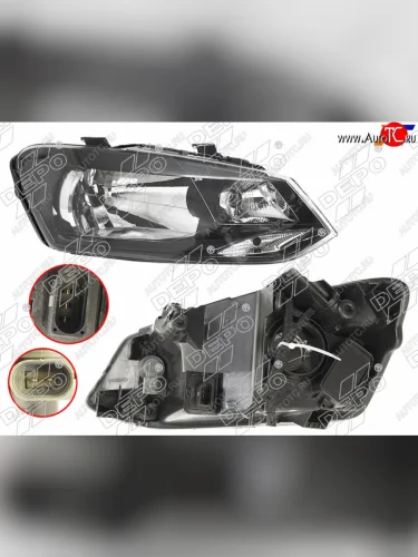 Фара Volkswagen Polo 09-20 (Спереди Справа) DEPO 441-11G9RMLDEM2
