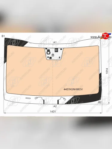 Стекло лобовое (обогрев полный, датчик дождя) FUYAO (зеленое) KIA Ceed 3 CD универсал (2018-2025)
