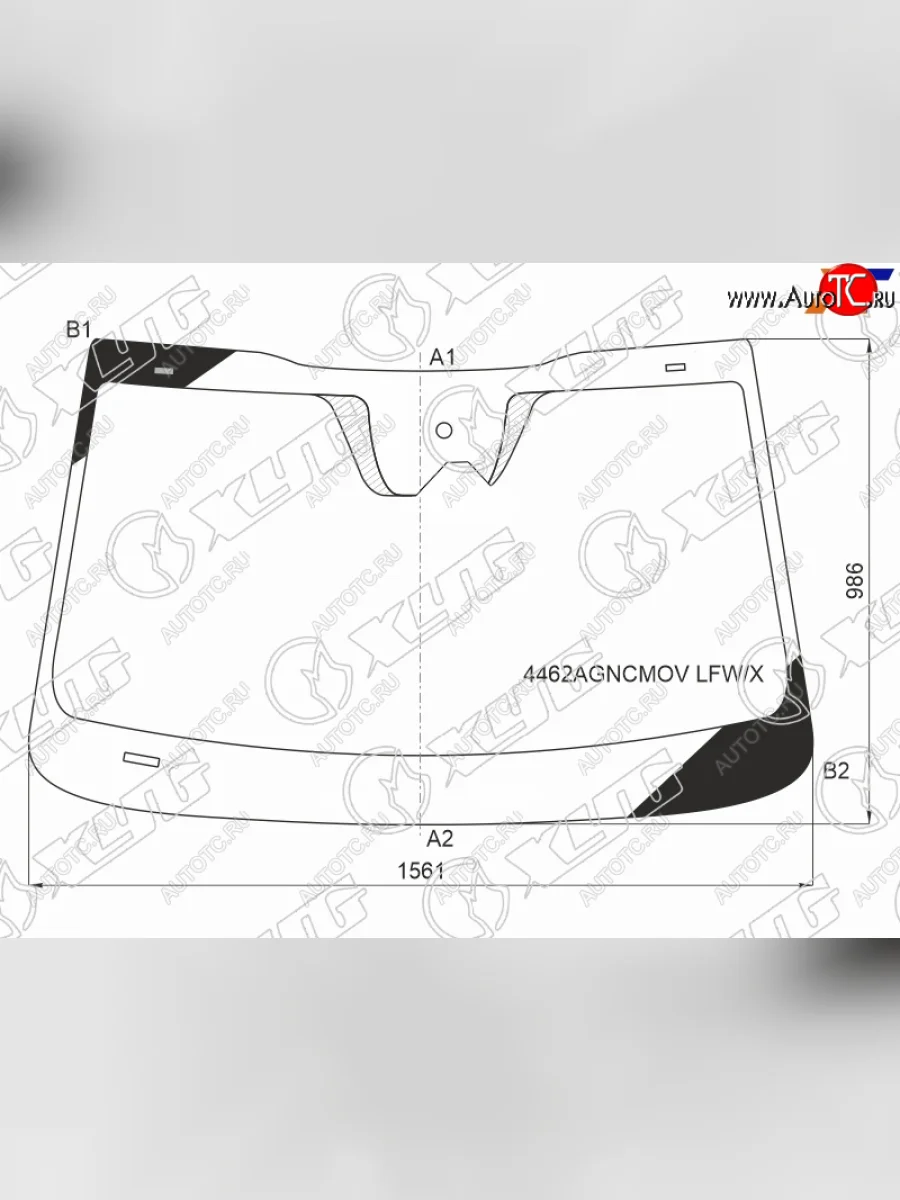 Стекло лобовое (камера, датчик дождя) XYG KIA Sorento MQ4 (2020-2022) (зеленое)  в Самаре Самарской области