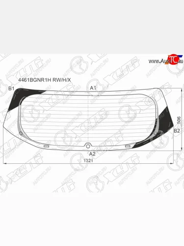 Стекло заднее (Цвет зеленый Обогрев Сборка (KOREAEUROUSA)) Kia Seltos 19- XYG 4461BGNR1H RW/H/X