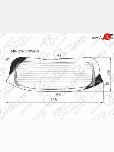 Стекло заднее с обогревом KIA SPORTAGE 22-                                                           XYG 4464BGNR RW/H/X