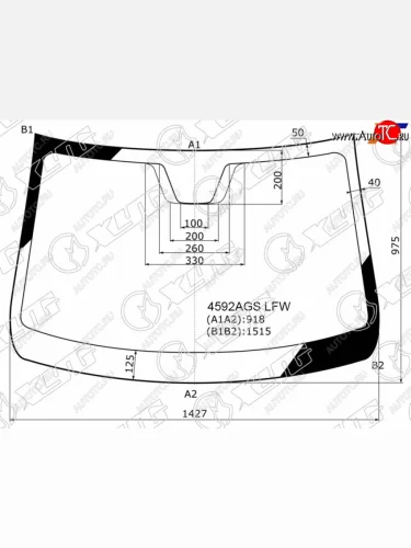 Стекло лобовое LADA Vesta 15-  Vesta Cross 17-  Vesta Sport 18-22 XYG 4592AGS LFW/X