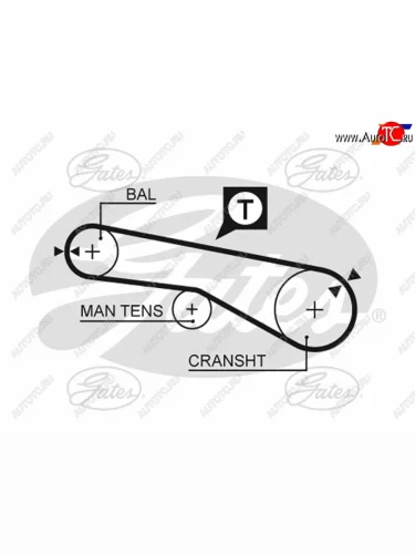 Ремень балансировочного вала HYUNDAI SONATA EF 02-SANTA FE 00-CHERY TIGGO 2.0 05-MITSUBISHI L200 GATES 5257XS