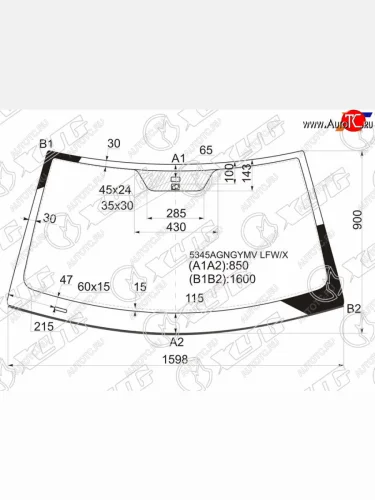Стекло лобовое (Датчик дождя) Mercedes-Benz CL-Class 99-06 XYG 5345AGNGYMV LFW/X