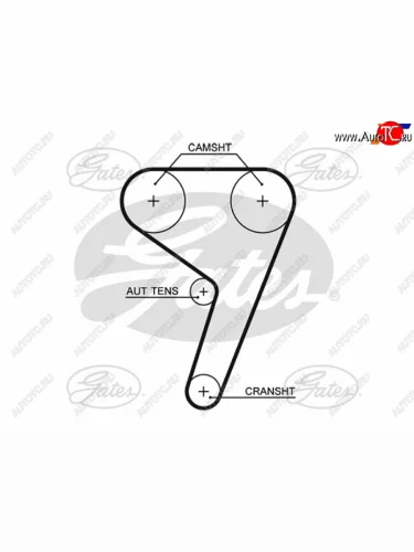 Ремень ГРМ FORD B-MAXC-MAXFIESTAFOCUSGALAXYKUGAMONDEOS-MAX 1,25-2,0 04- GATES 5433XS