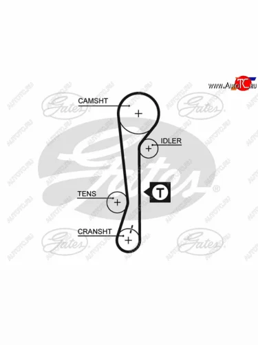 Ремень ГРМ HYUNDAI ACCENT 1.61.4 16V 06-KIA RIO1.41.6 16V 05-11CERATO 04-09 GATES 5479XS