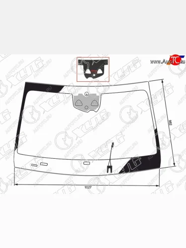 Стекло лобовое (Обогрев щеток Три камеры Датчик дождя Молдинг) Mercedes-Benz S-Class 20- XYG 5506AGNCHMVZ LFW/H/X