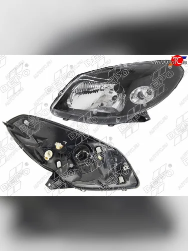 Фара RENAULT SANDEROSANDERO STEPWAY 10-14 LH черная                                                 DEPO 551-1170L-LDEM2