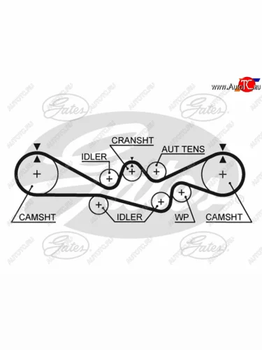 Ремень ГРМ SUBARU FORESTER SFSG 98-05IMPREZA GCGDGGGF 98-05 SOCH GATES 5537XS