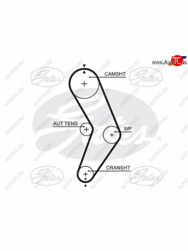 Ремень ГРМ RENAULT LOGAN K7M 1,6K7J 1,4 04- GATES 5662XS