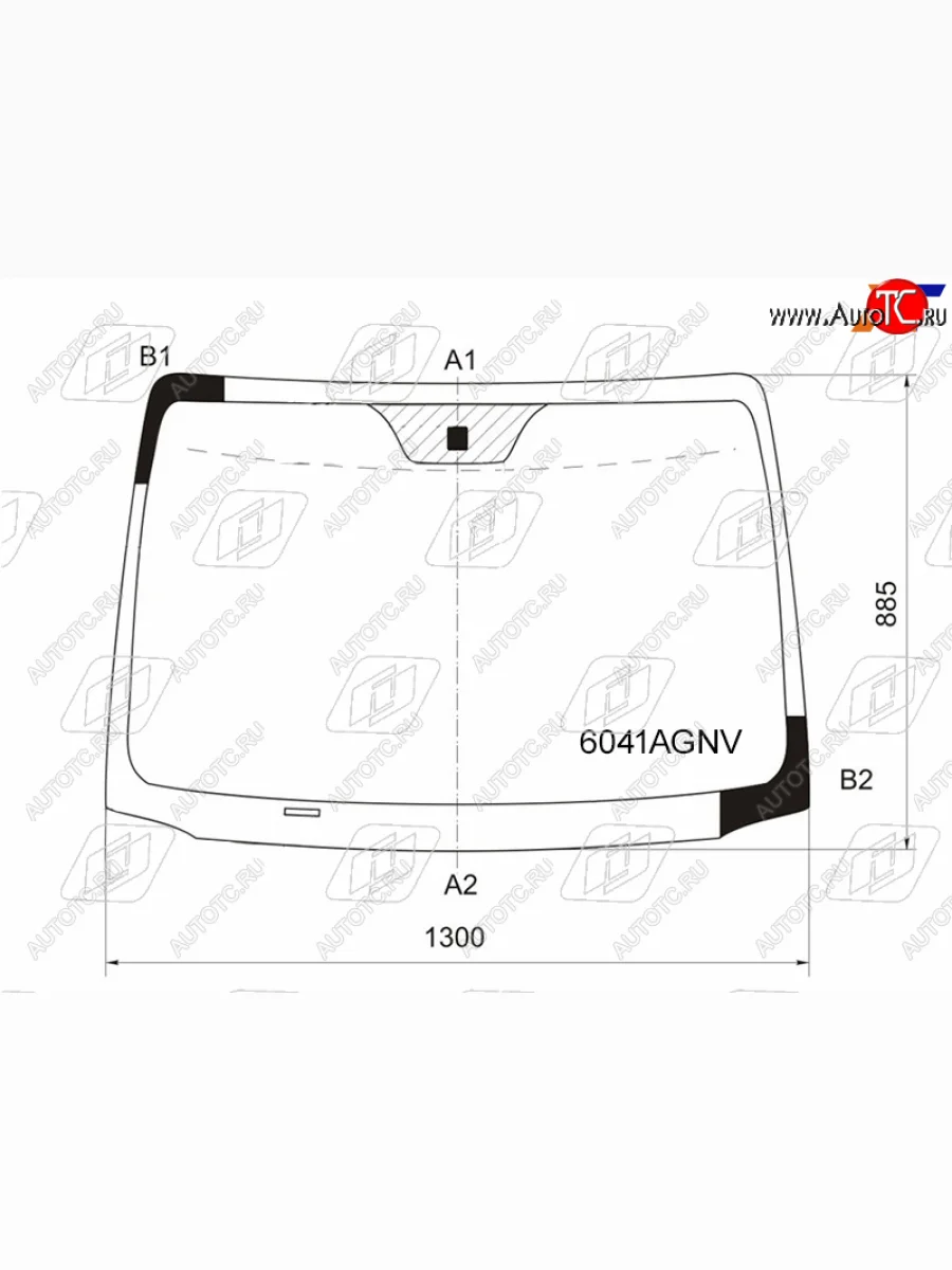 Стекло лобовое FUYAO Nissan Note 1 E11 дорестайлинг (2004-2008) (зеленое)  в Перми Пермском крае