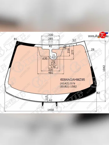 Стекло лобовое (Обогрев полный Датчик дождя Молдинг) Nissan Qashqai 13-22 XYG 6084AGNHMVZ95 LFW/W/X